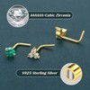 MILACOLATO 925 Sterling Silver Nose Stud for Women Men Stainless