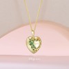 Elfgrass Heart Pendant Necklace for Women S925 Sterling Silver Natural
