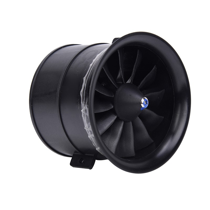 EDF 70mm 12-Blade Fan Propeller with Starting Motor for RC
