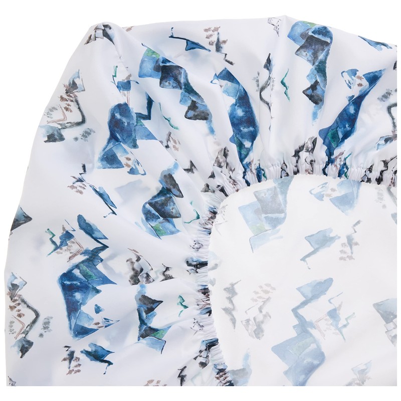 NoJo NJ Mountain - Sábana de Acuarela para Cuna