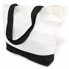 TOPDesign 1 | 3 | 6 | 12 | 24 Pack Super Strong Large 12oz Cotton Canvas Tote Ba