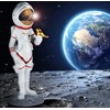 BRUBAKER Decorative Astronaut with Small Bird - 30 cm Spaceman