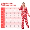 Giggling Getup Red Adult Womens Christmas Pajamas, Satin Pajama Set