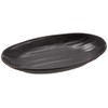 MIN Melamine Wear Black Oval Plate, Large M11-135