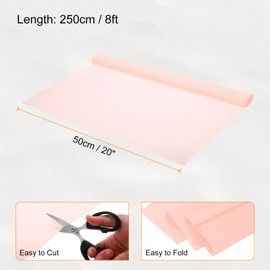 Rebower Crepe Paper Sheets, 50cm Wide 250cm Long Crepe Paper Roll Light Champagne Crepe Paper, [for Paper Flowers Making DIY Gift Wrapping Paper Crafts Party Streamers Deco]