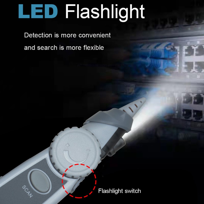 Network Cable Tester LCD Digital Analog Multifunction POE Wire Tracker
