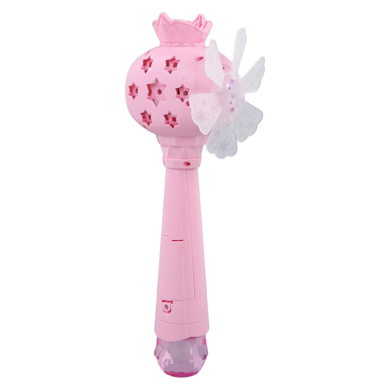 Musical Light Up Bubble Blower Innovative Hexagram Shape Princess Electric