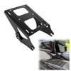 ECOTRIC Black Detachable 2 Two Up Tour Pak Pack Mounting Luggage Rack Compatible with Harley Touring Road King Street Glide Road Glide 2014-up