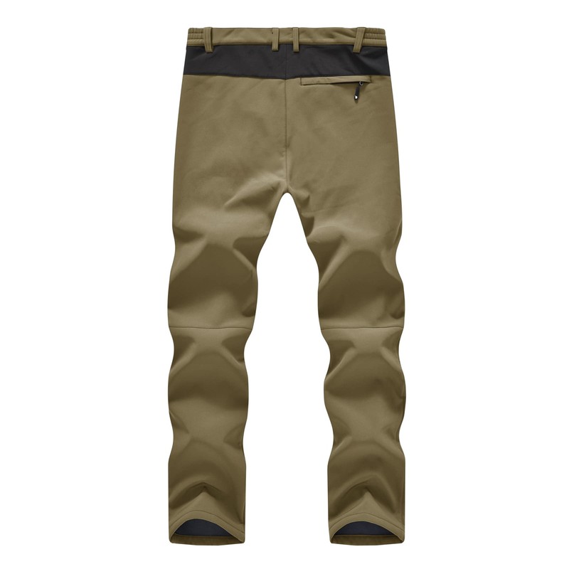 YSENTO Men's Skiing Pants Waterproof Windproof Fleece Lined Hiking Cargo