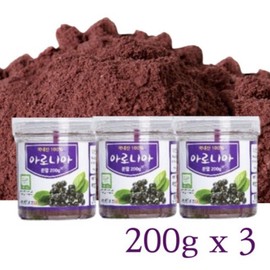 Freeze-dried 100% domestic aronia powder 200gx3 / 동결건조 100% 국내산 아로니아 분말 파우더 200gx3개