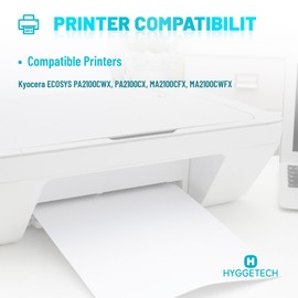 Hyggetech TK5430 TK-5430 Toner Compatible with Kyocera TK5430 TK-5430K TK-5430C TK-5430Y TK-5230M TK5440 TK-5440K for Kyocera Ecosys MA2100 MA2100cfx MA2100cw fx fx PA2100 PA2100cwx PA2100cx