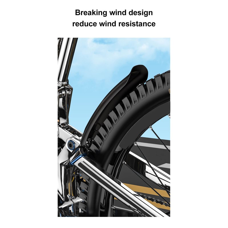 EVTSCAN 2Pcs Mountain Bike Fender Set Universal Lengthened Hard Shell