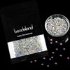BEADSLAND - Vidriantes termoadhesivos de cristal con parte trasera plana,