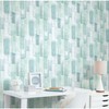 Mr. Kate RMK12316RL Watercolor Glass Peel and Stick Wallpaper, Blue,