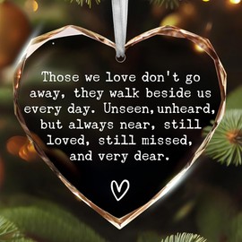 Memorial Ornament - Bereavement Gifts, Remembrance, Sympathy - Glass Ornament for Loss of Loved One
