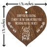 Sorry You're Leaving Hanging Wooden Heart Sign Plaque Work Colleague