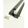 PVC Square Bar 15 x 15 mm Long 1000 mm