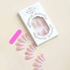 IMSOHOT Press On Coffin Long Pink Gradient Ballerina Acrylic False