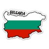 Squiddy Bulgaria Map with Flag - Vinyl Sticker Decal for Phone, Laptop, Water Bottle - 3"