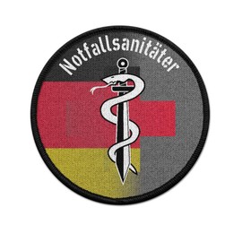 Copytec #42582 Emergency Paramedic Snake Aesculap Sword Germany Flag Cross Patch