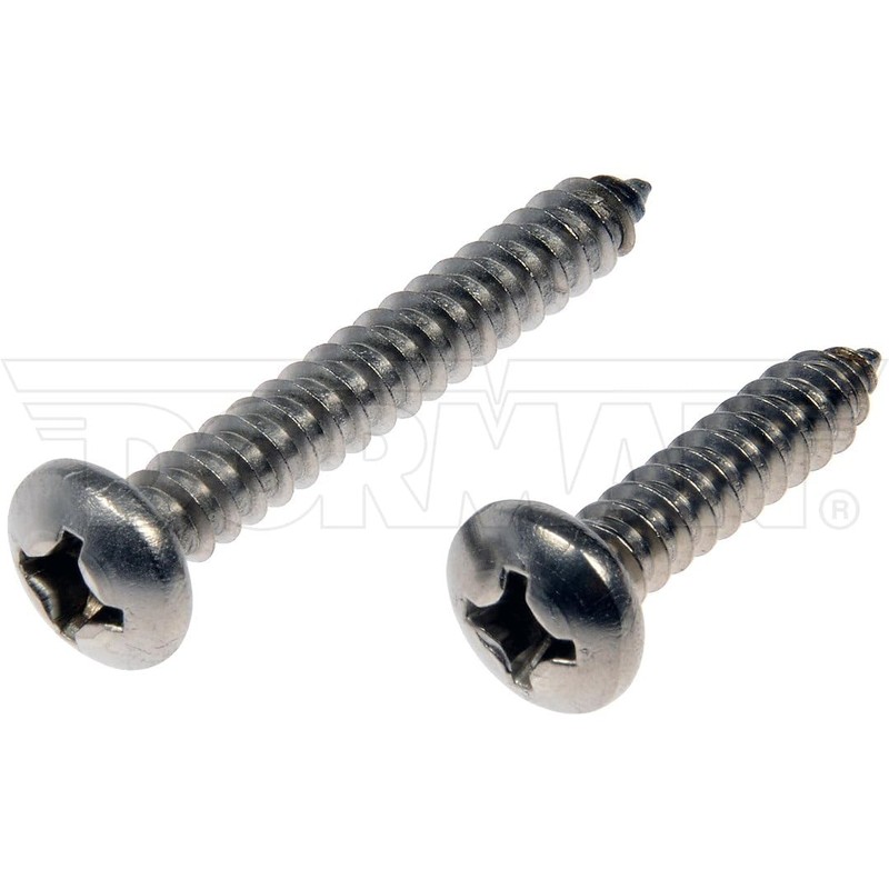 DORMAN Self Tapping Screws, Stainless Steel, Pan Head