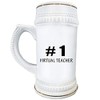 Number 1 Virtual Teacher - Beer Stein Mug 22oz Ceramic