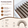 Brown Spikes Lash Extension Natural 3D Flora Eyelash Extensions