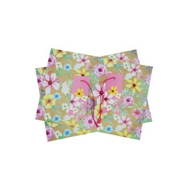 Eco Friendly 2 Sheets Gift Wrapping Paper Sheet Gift With 2 Matching Gift Tag Size (50 x 70cm) 100% Recyclable Paper in Different Design (Floral)