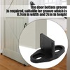 Black Coated Plastic Barn Door Floor Guide Barn Door Hardware