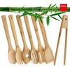 METALTEX -Bamboo Line Slotted Turner, Made of Bamboo Wood, Spatula,