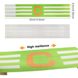 Heanvmyss Football Captains Armbands,4 Pcs Classic Captain's Armband,Adjustable Band Soccer,Elastic Sports Arm Band for Kids Adult Youths Football Hockey Rugby Netball(4 Colors)