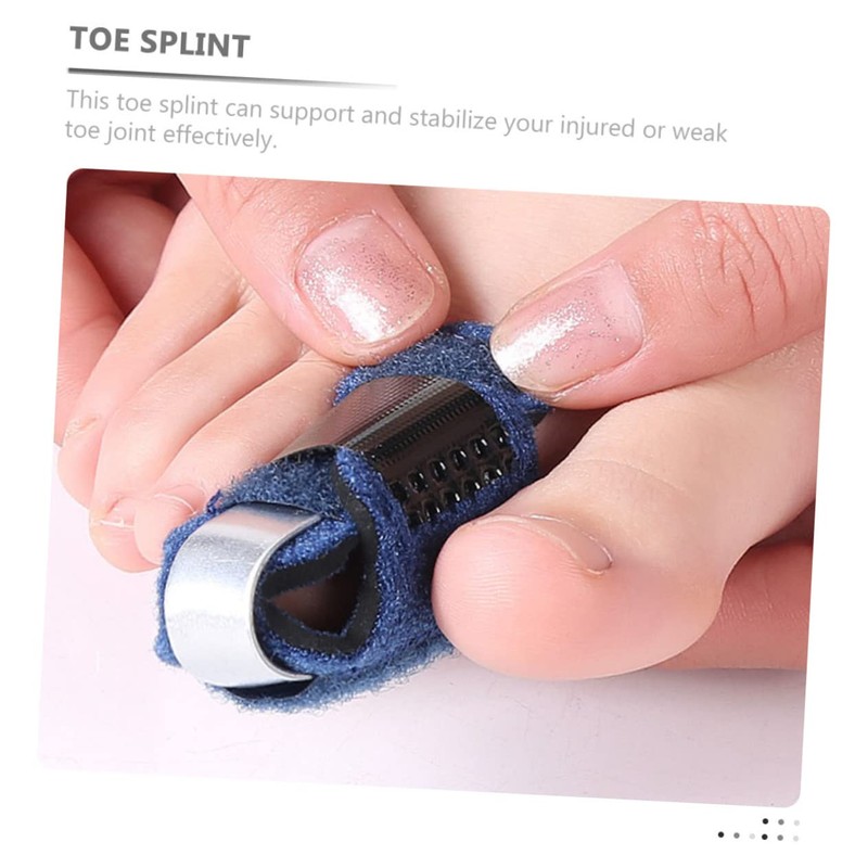 minkissy Comfortable Toe Splint Kit Toe Accessory Toe Wrap Fractured
