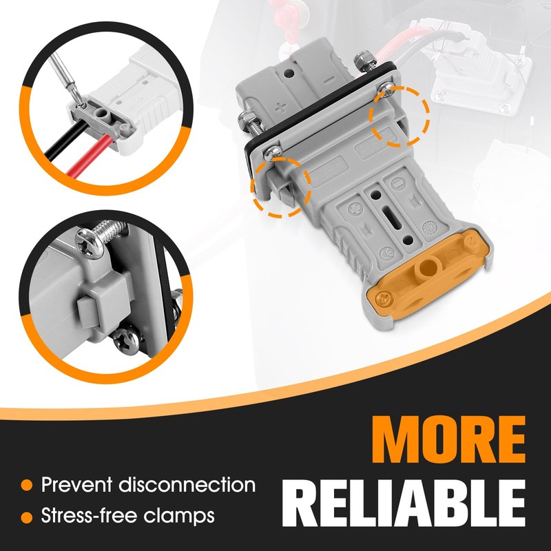 micrl 50 amps Ip68 Waterproof 6-8 Gauge Battery Quick Connect/Disconnect