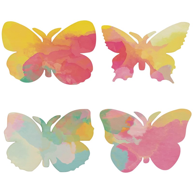 HOZEON 80 PCS Wooden Butterfly Crafts - Wooden Butterfly Cutouts
