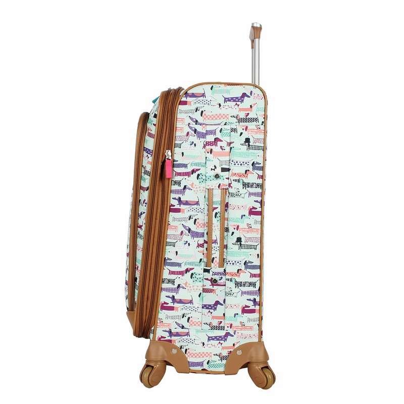 Lily Bloom Luggage 24" Expandable Design Pattern Suitcase With Spinner