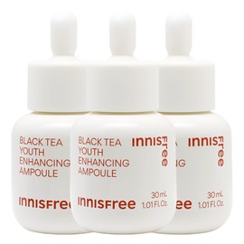 Innisfree Black Tea Youth Enhancing Ampoule 30mL 3pcs / 이니스프리 블랙티 유스 인핸싱 앰플 30mL 3개