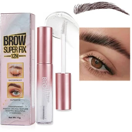 Gel Para Cejas, Fijador de Cejas De Secado Rápido Y Larga Duración, Cera Natural Para Cejas Tridimensional Sin Olor, Jabón Transparente Para Cejas, Kit De Pomada Para Cejas Con Pincel (Ceja)