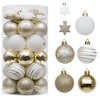 Valery Madelyn Gold White Christmas Baubles Tree Decorations - 35pcs