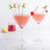 Metal Cocktail Picks Fruits Toothpicks, 6pcs Long-billed Bird Martini Picks