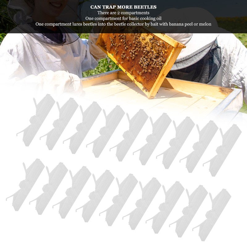 18Pcs Beehive Beetle Trap Housefly Insect Trap Beekeeper Beekeeping Equipment