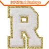 Letter Patches Iron on 3Pcs Chenille Letters for Jackets Varsity