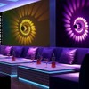 3W RGB LED Wall Light Lamp Spiral Hole Luminous Lighting