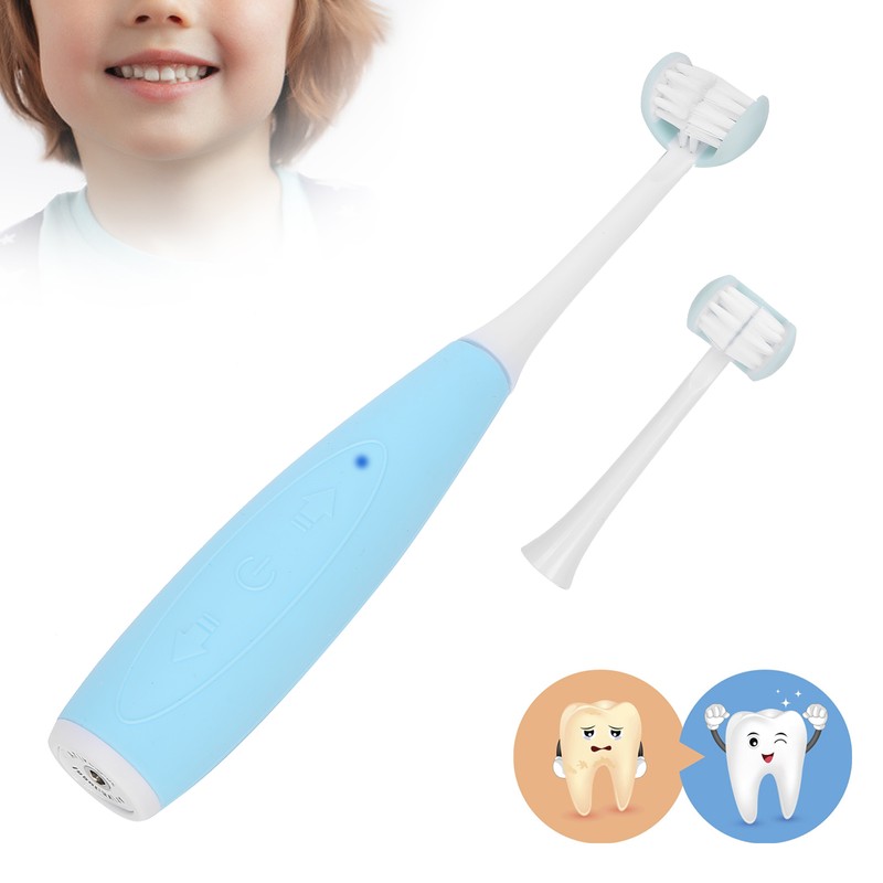 3 Sides Kid Electric Toothbrush 5 Gears Rechargeable Waterproof Oral