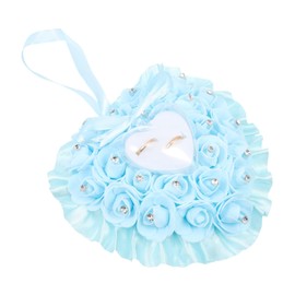 COLLBATH Bridal Ring Pillow Heart Shape Ring Box Wedding Supplies for Special Occasions