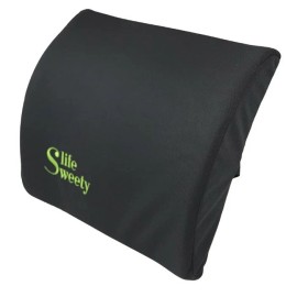 Fortem 100%  Memory Foam Office Chair Lumbar Back Cushion Support- Black, Washable- New