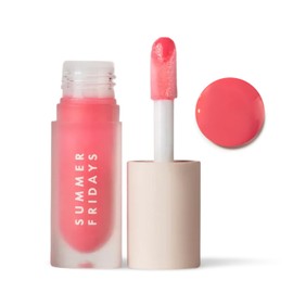 Summer Fridays Dream Lip Oil - Tinted Lip Oil with Moisturizing Sheer Coverage, High-Shine and Deep Hydration - Non-Sticky Formula for Long-Lasting Softness - Pink Cloud (0.15 Oz)