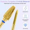 CGBE Pack of 2 Nail Cutter Attachments Gold, Grain +