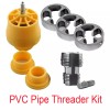 Unbranded Electric Drill Compatible PVC Pipe Threader Kit with Various