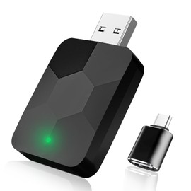 LuDoDo Mini Wireless CarPlay Adapter,Compatible with iOS 10+ & Android 11+,Plug & Play for Cars 2016+
