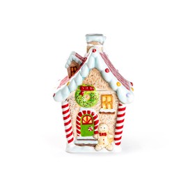 Potter's Studio Gingerbread House Large Cookie Jar 2.4 Qt. Holiday Christmas